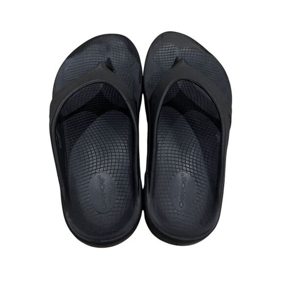 OOFOS OOriginal Unisex Flip Flop Sandals Black M 10 W 12 Casual Summer - Picture 1 of 9